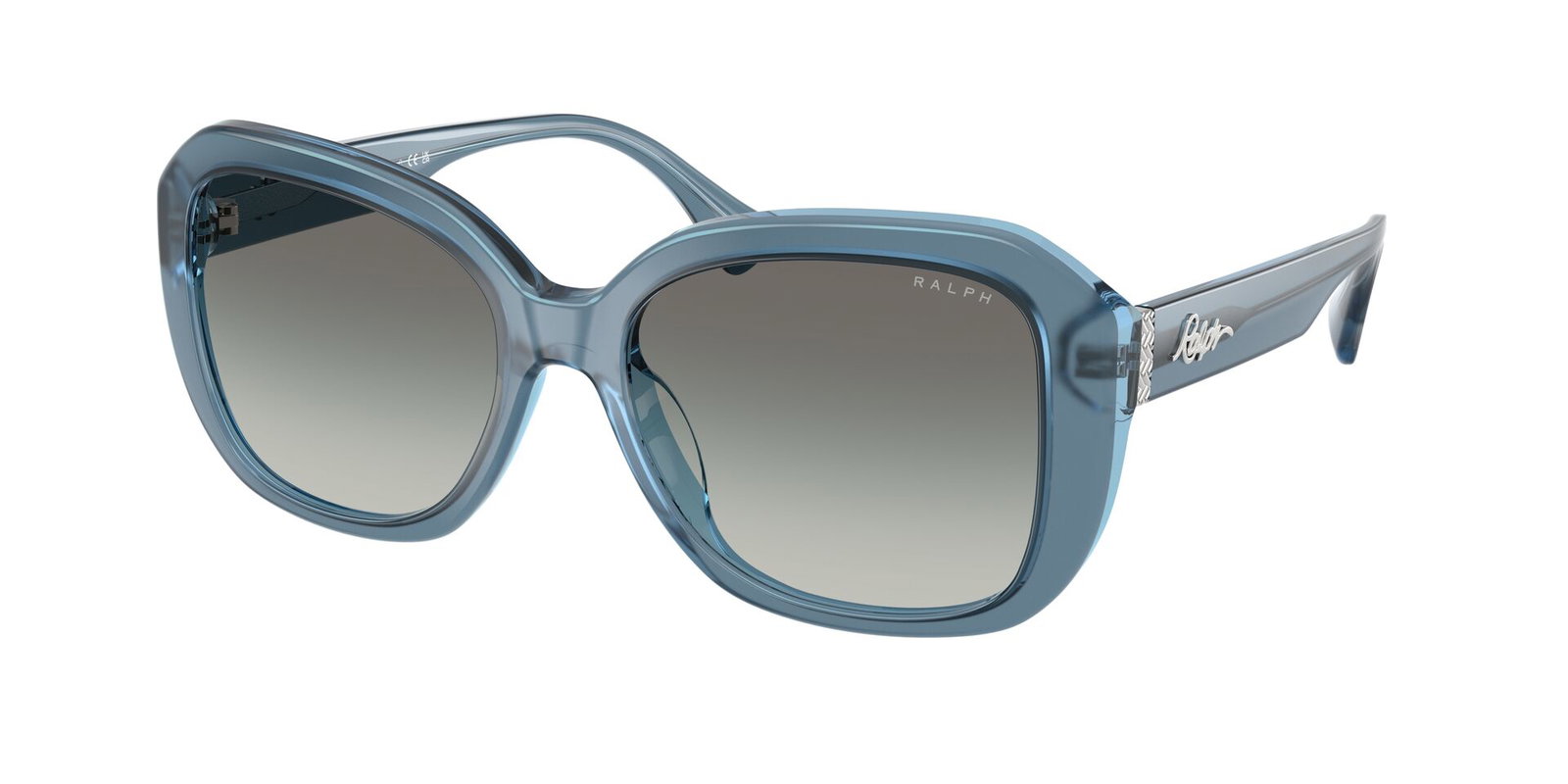 Das Bild zeigt die Ralph Sonnenbrille RA5321U 606811 leicht seitlich.